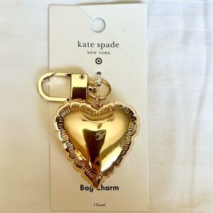 Kate Spade Target Gold Heart Balloon Bag Charm